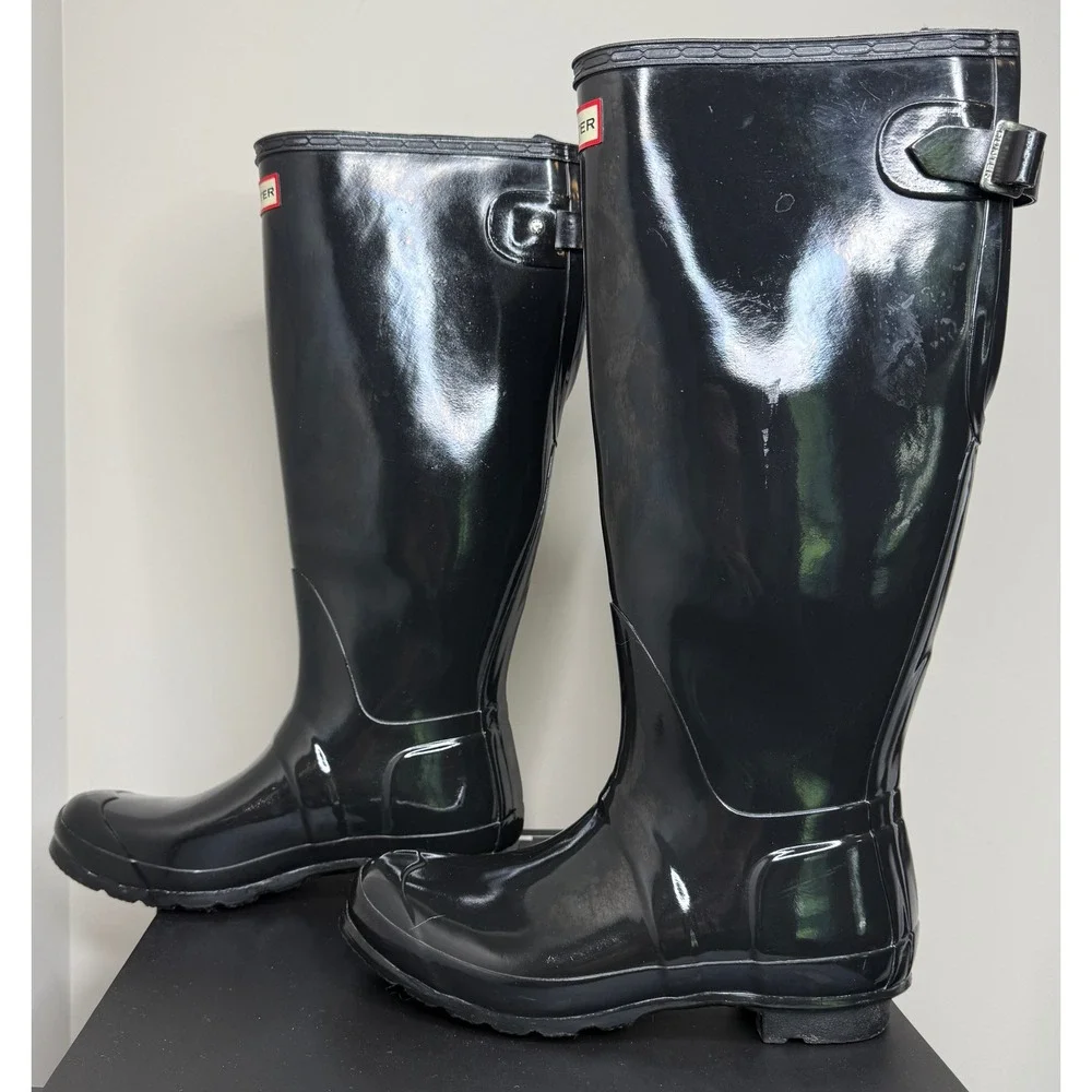 Hunter Women's Original Tall Gloss Rain Boots Size 8